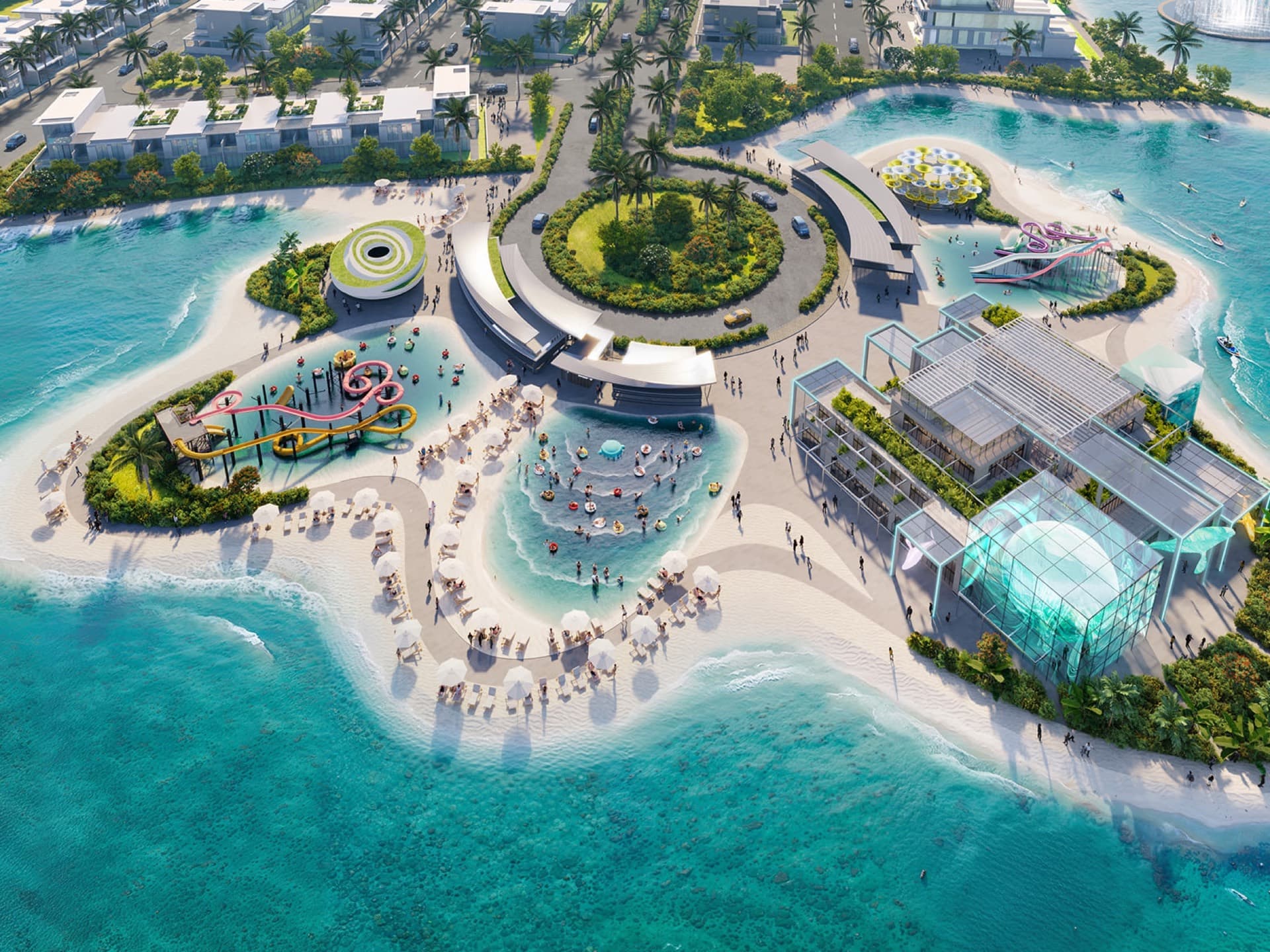 DAMAC Islands havadan görünüm
