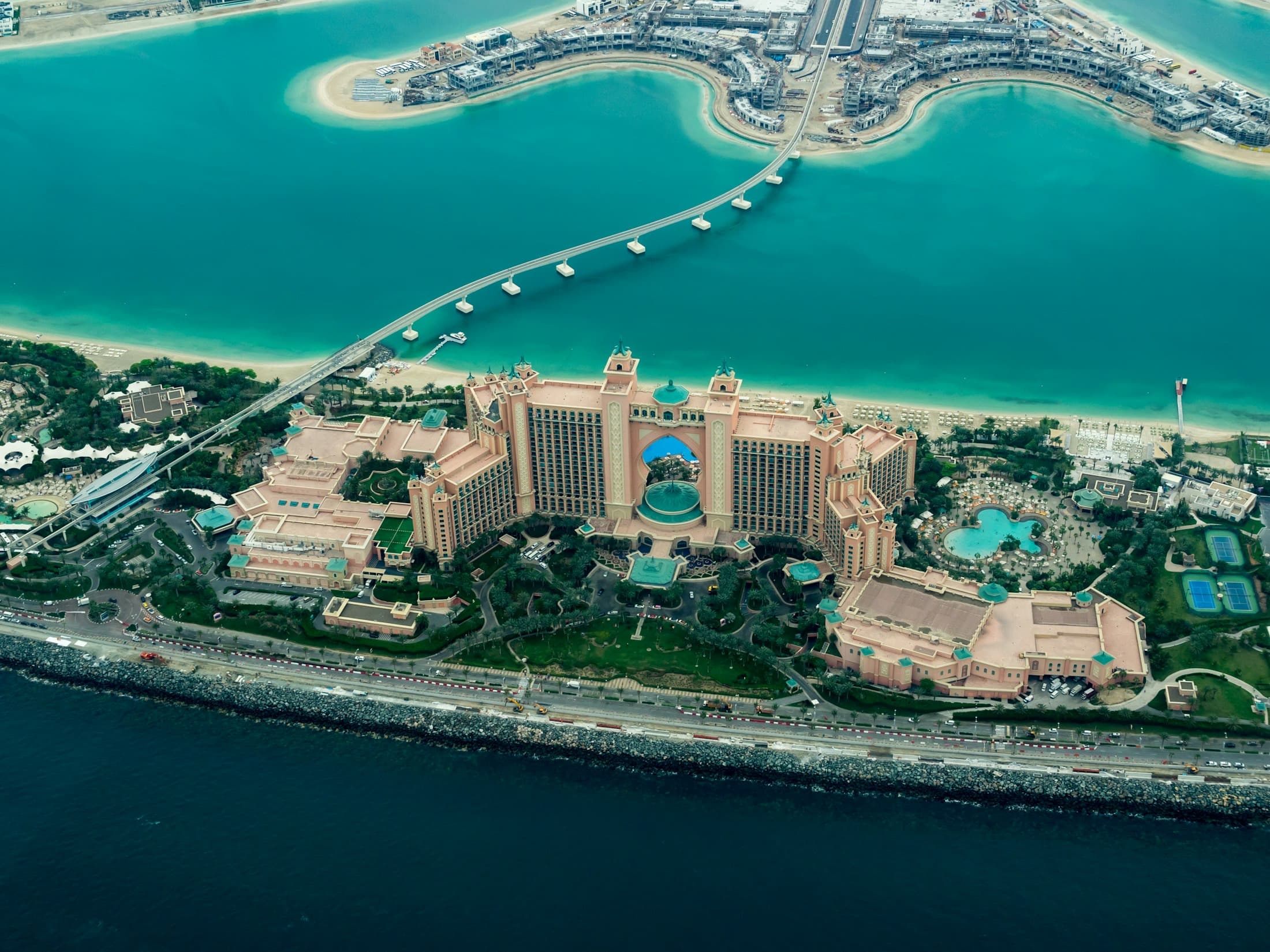 Palm Jumeirah havadan görünüm