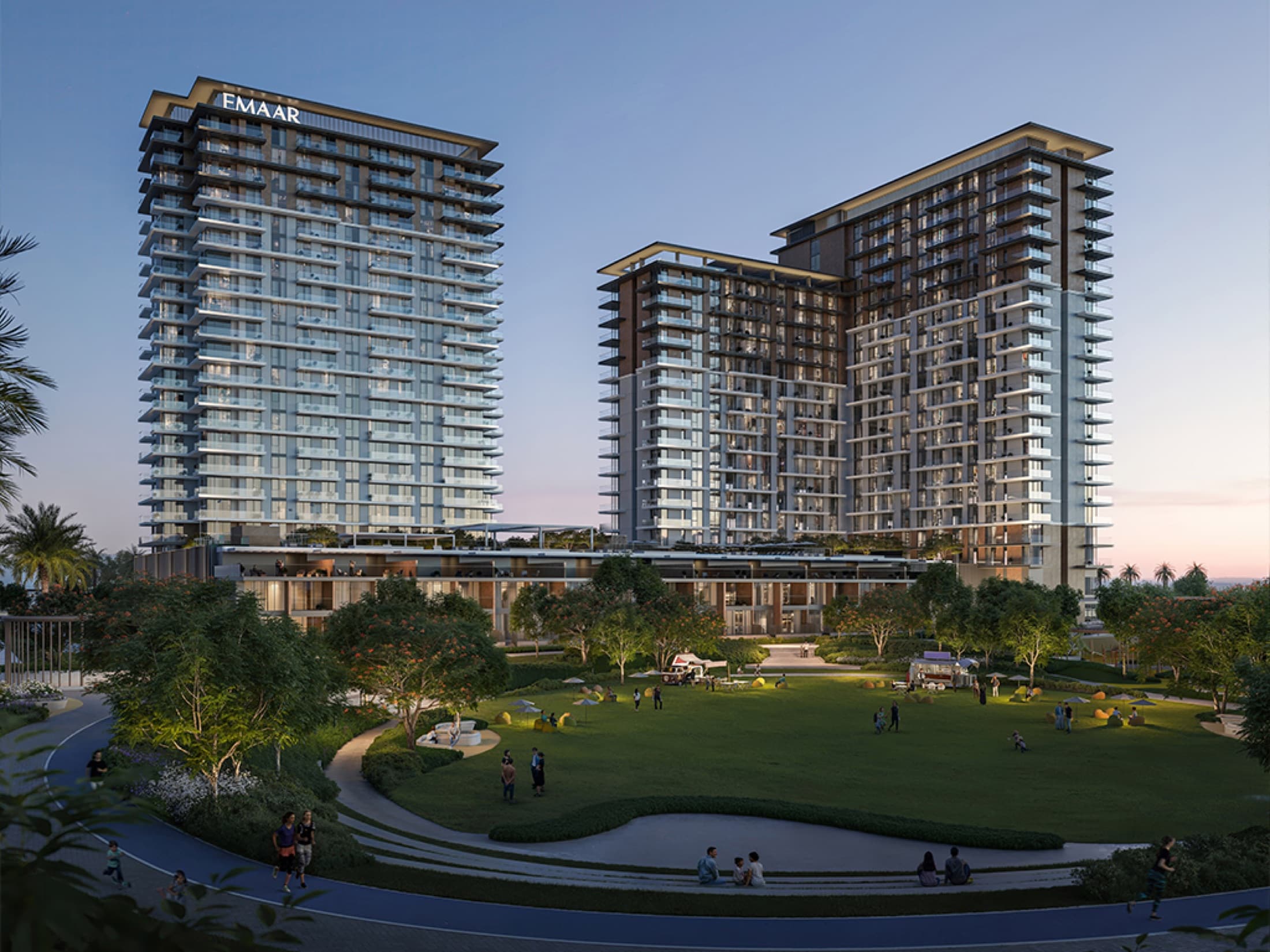 Parkwood kuleleri ve Hillside Park